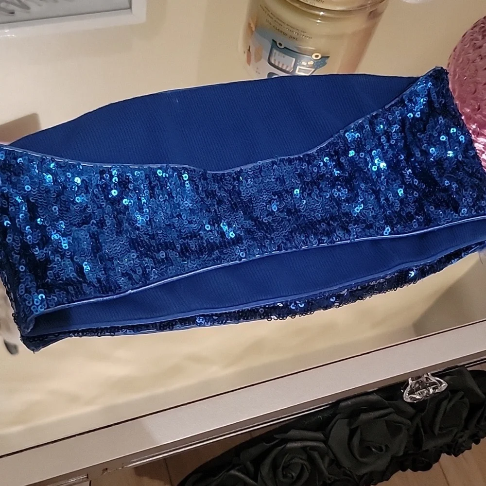 Victoras Secret/Express Bundle. VS Sequin Flag Tank Top. Express bandeau. - Picture 7 of 10